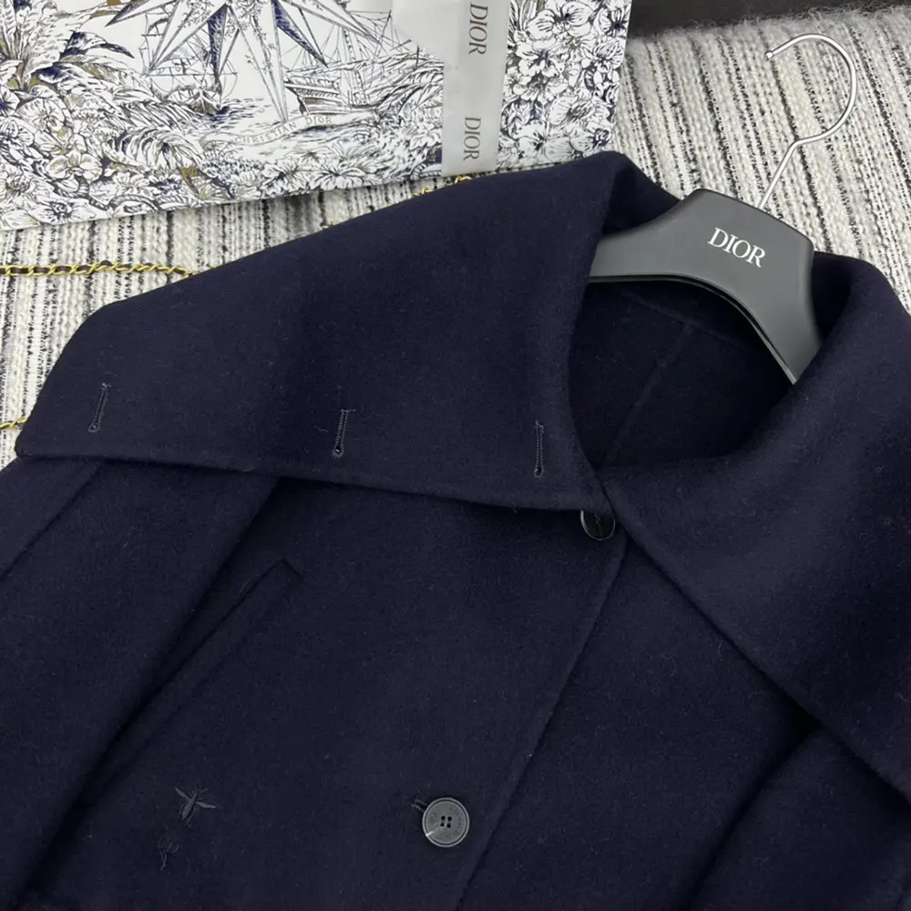 Dior Women Bomber Jacket with Oversized Collar - image 7