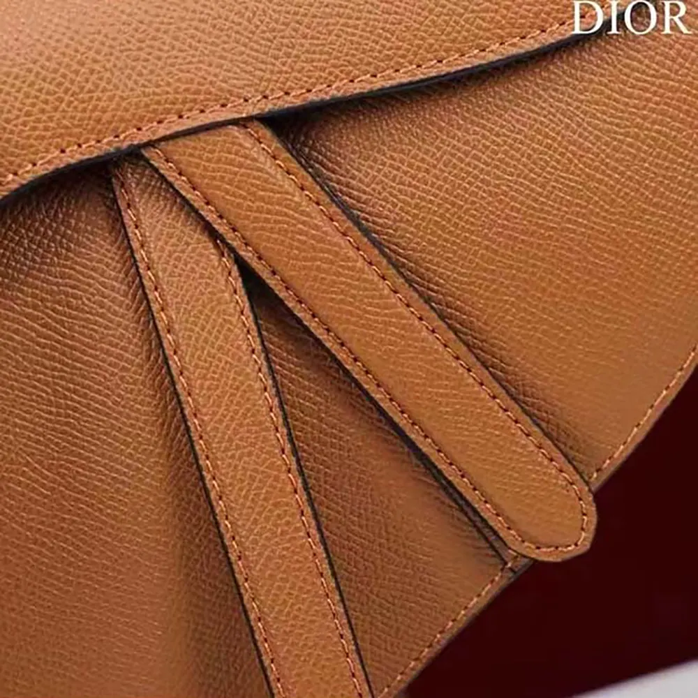 Dior Women CD Saddle Bag Strap Golden Saddle Grained Calfskin - image 10