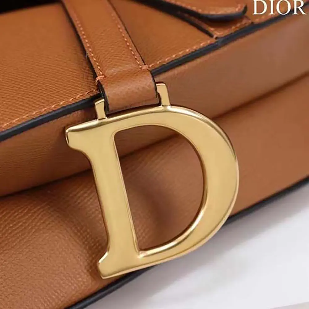 Dior Women CD Saddle Bag Strap Golden Saddle Grained Calfskin - image 7