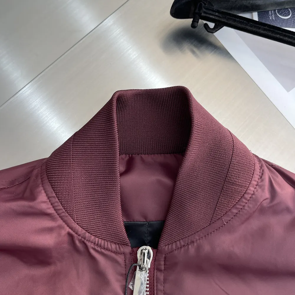 Dior Women Christian Dior Couture Bomber Jacket Burgundy Technical Fabric - image 5
