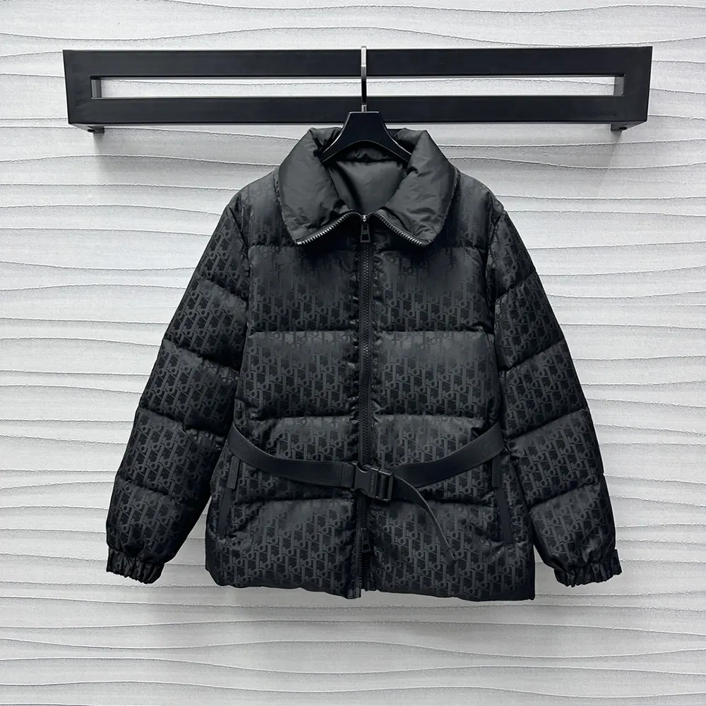Side profile showing belted waist detail on Dior Women DiorAlps Jacket