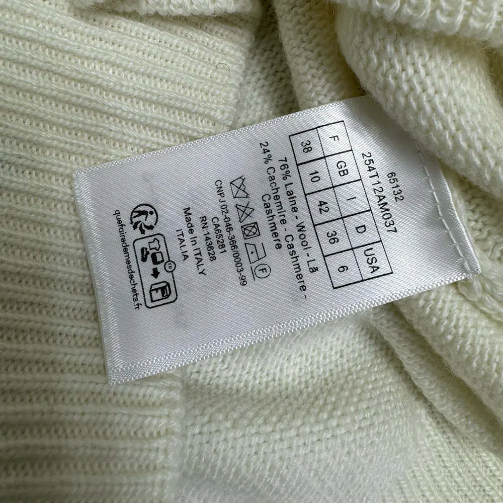 Dior Women DiorAlps Sweater White Wool and Cashmere Knit - image 9
