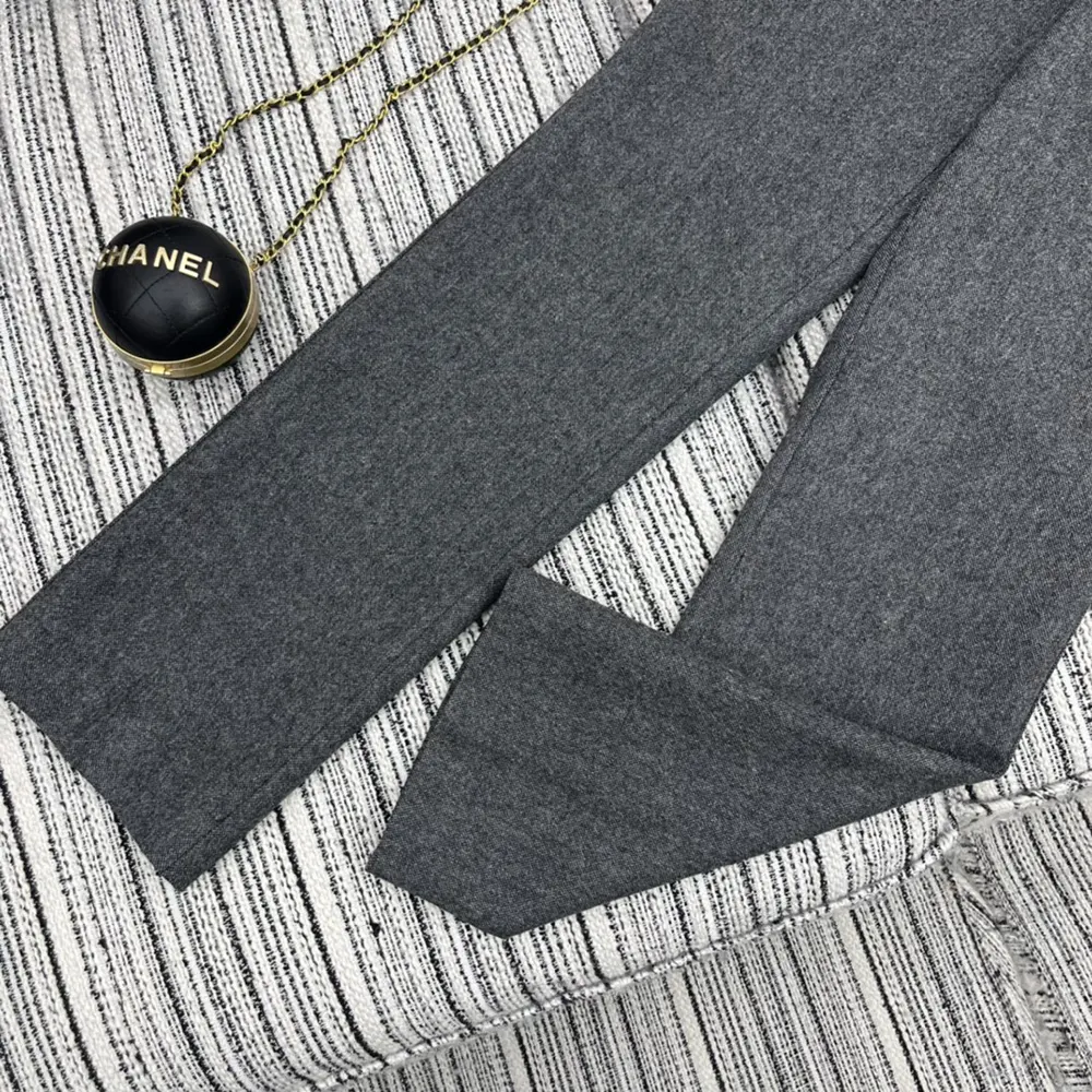 Dior Women Pants Gray Virgin Wool Tweed - image 8