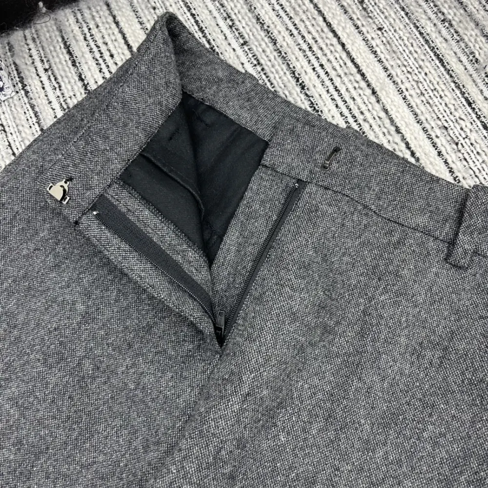 Dior Women Pants Gray Virgin Wool Tweed - image 7