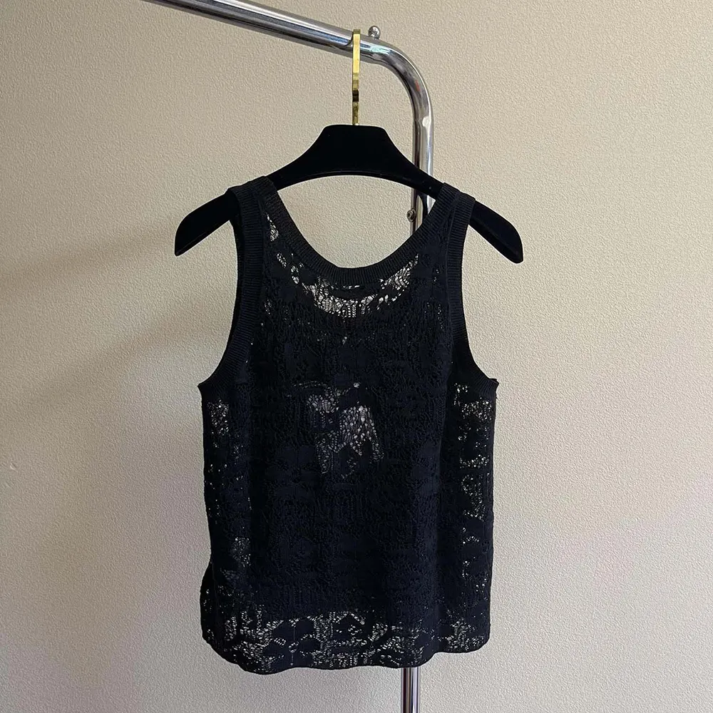 Dior Women Twinset Black Mohair and Wool Blend Lace - image 6