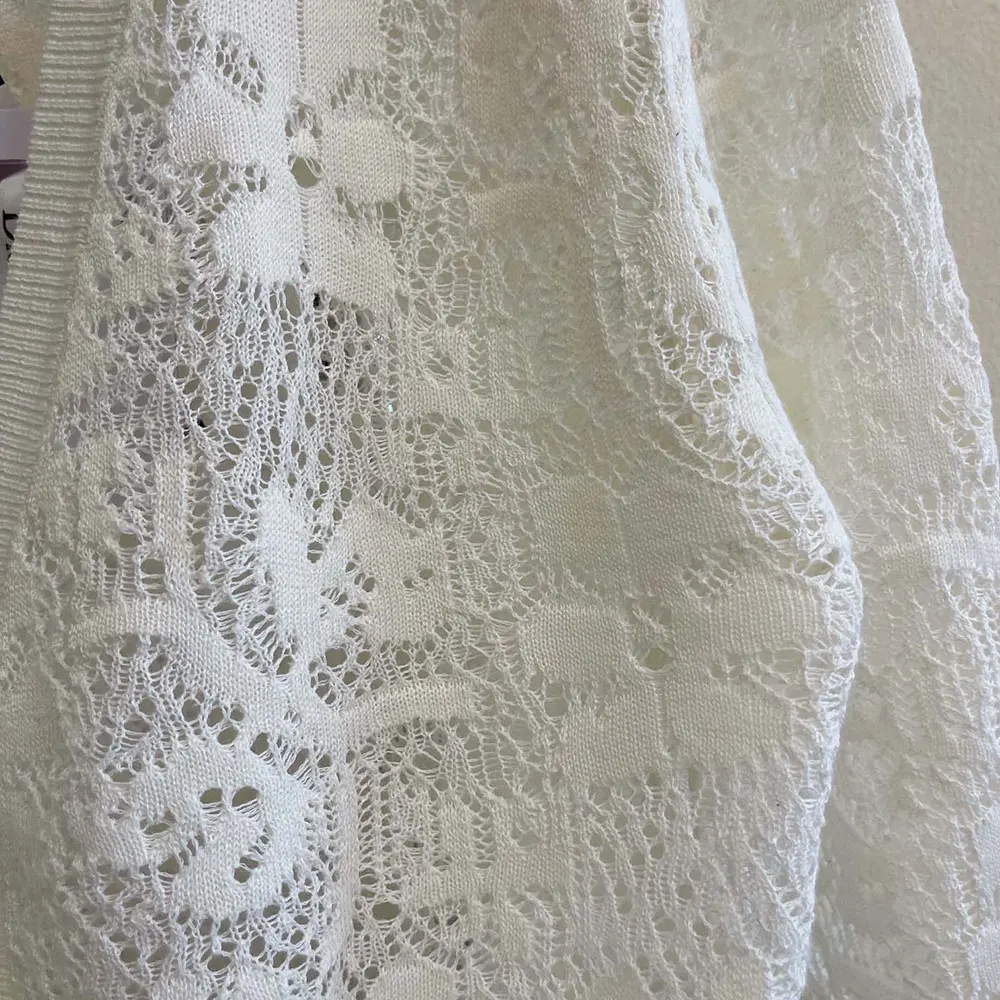 Dior Women Twinset Ecru Mohair and Alpaca Blend Lace - image 9