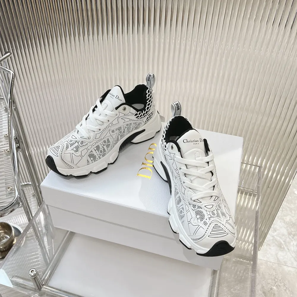 Top view showing lace-up closure of Dior Women Vibe Sneaker