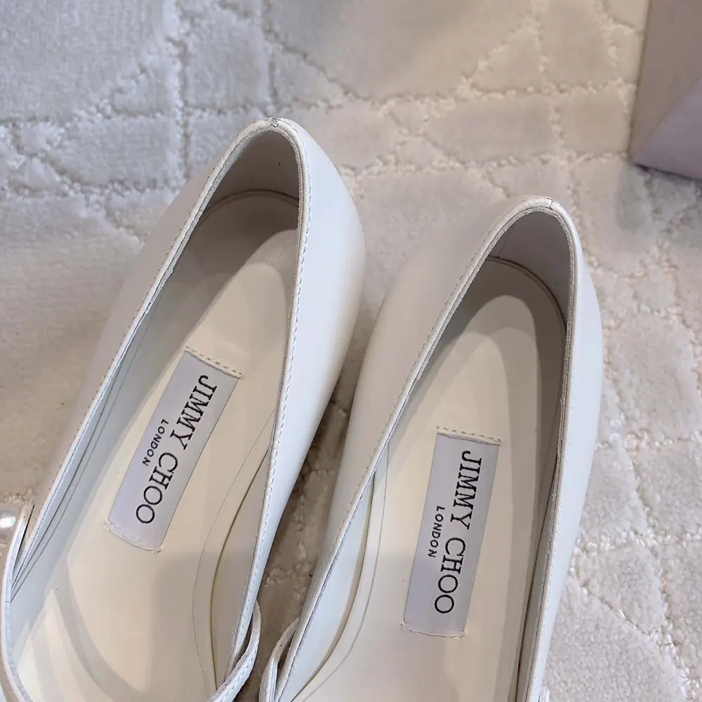 Jimmy Choo Women Elisa 45 Silver/Latte Glitter Leather Pumps - image 7