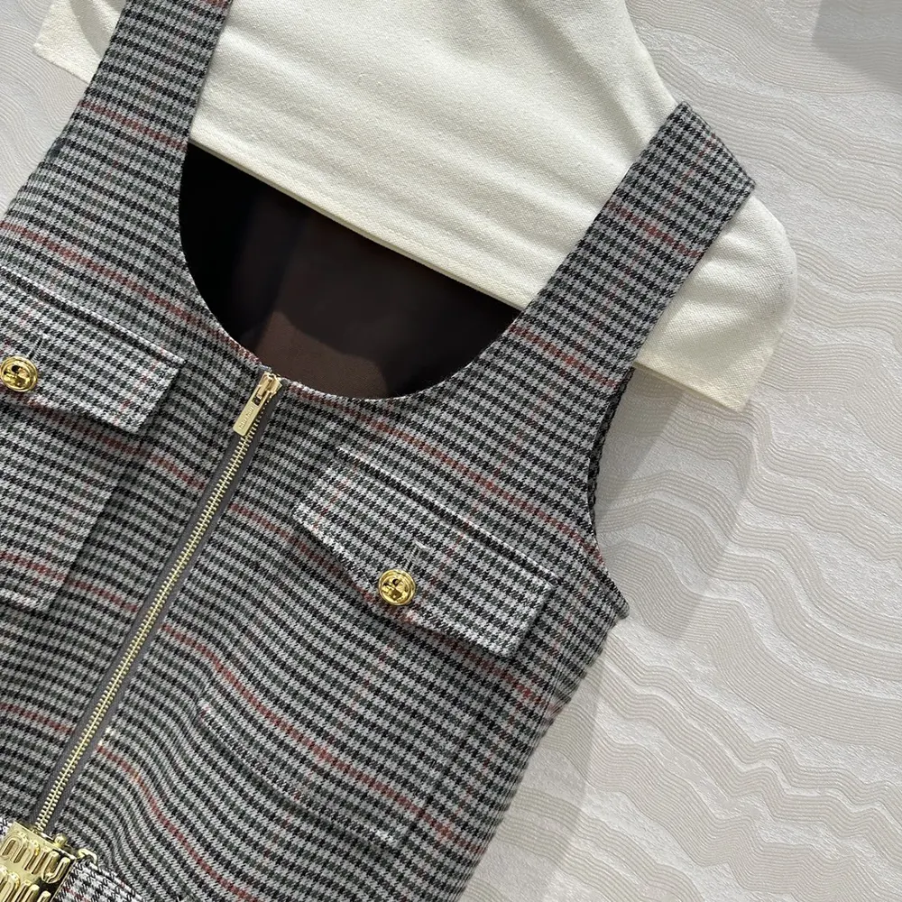 Miu Miu Women Checked Dress - image 5