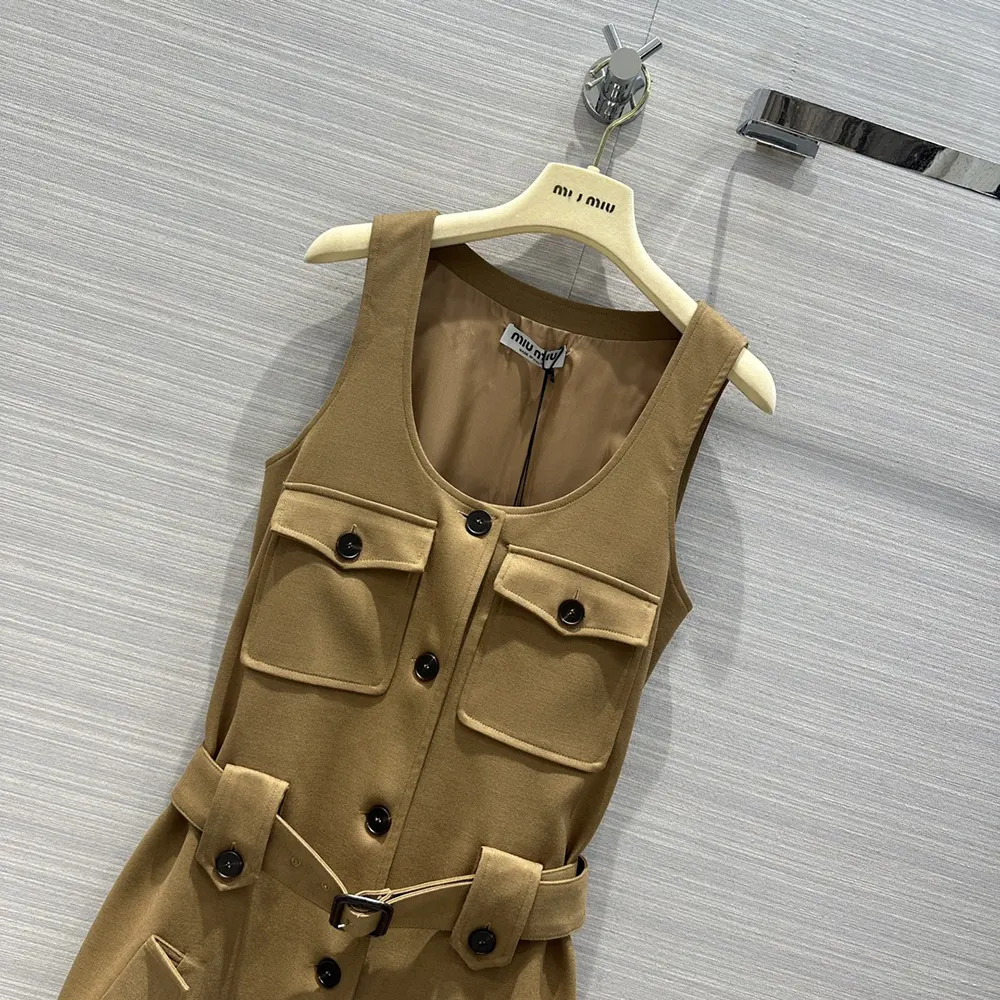 Miu Miu Women Gabardine Mini-dress - image 4