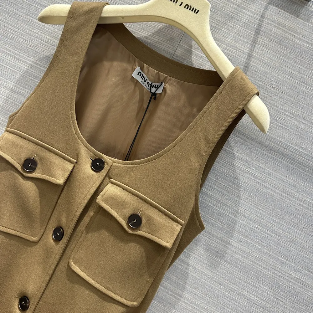 Miu Miu Women Gabardine Mini-dress - image 5