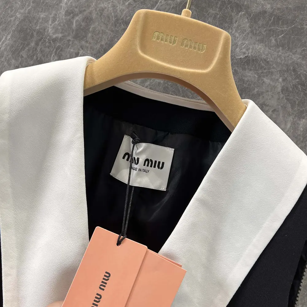 Miu Miu Women Grain De Poudre Wool Mini-dress - image 6