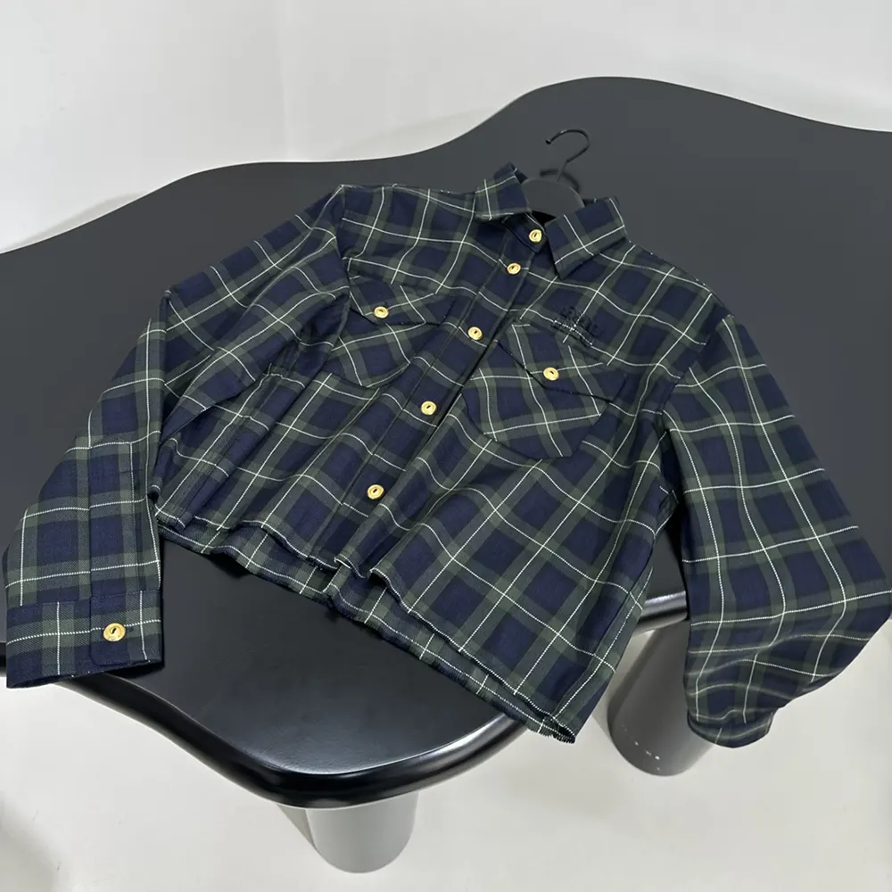 Miu Miu Women Plaid Shirt with Embroidered logo - image 4