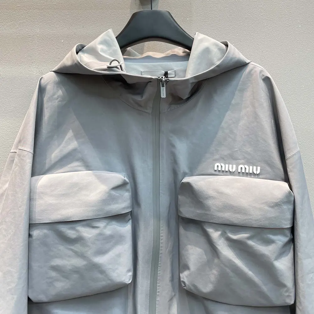 Miu Miu Women Tec Canvas Blouson - image 4