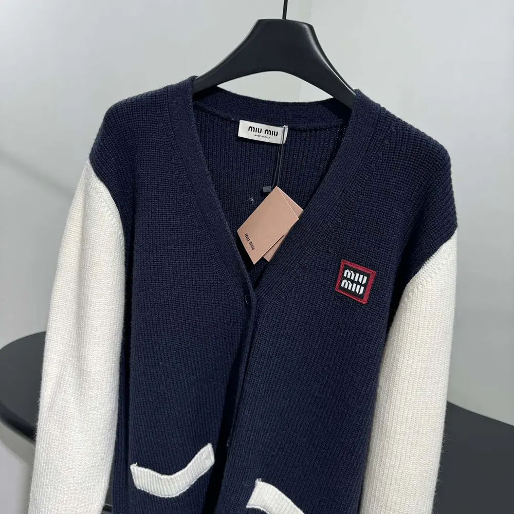 Miu Miu Women Wool and Cashmere Cardigan - image 4