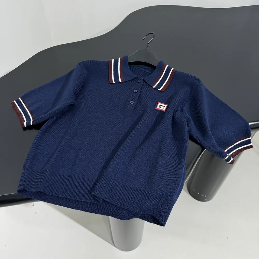 Miu Miu Women Wool and Cashmere Polo Sweater - image 4