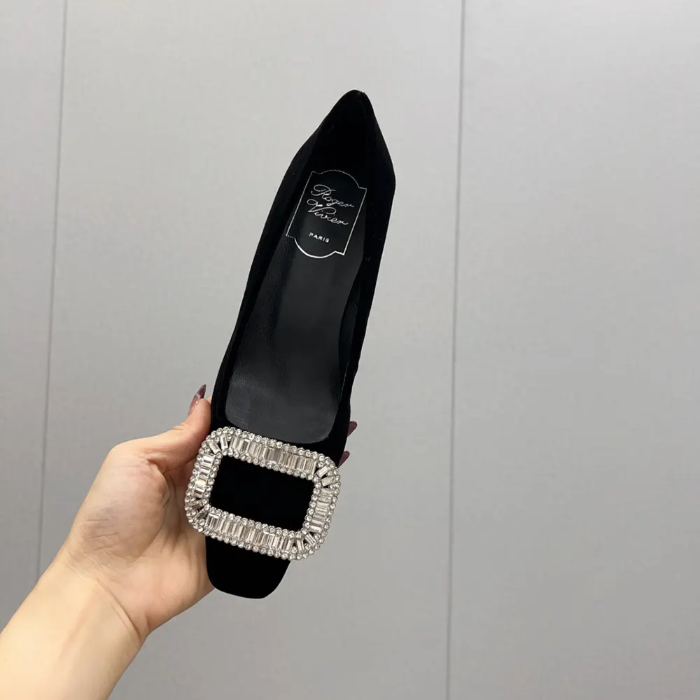 Roger Vivier Women Belle Vivier Pumps in Satin-Black - image 9
