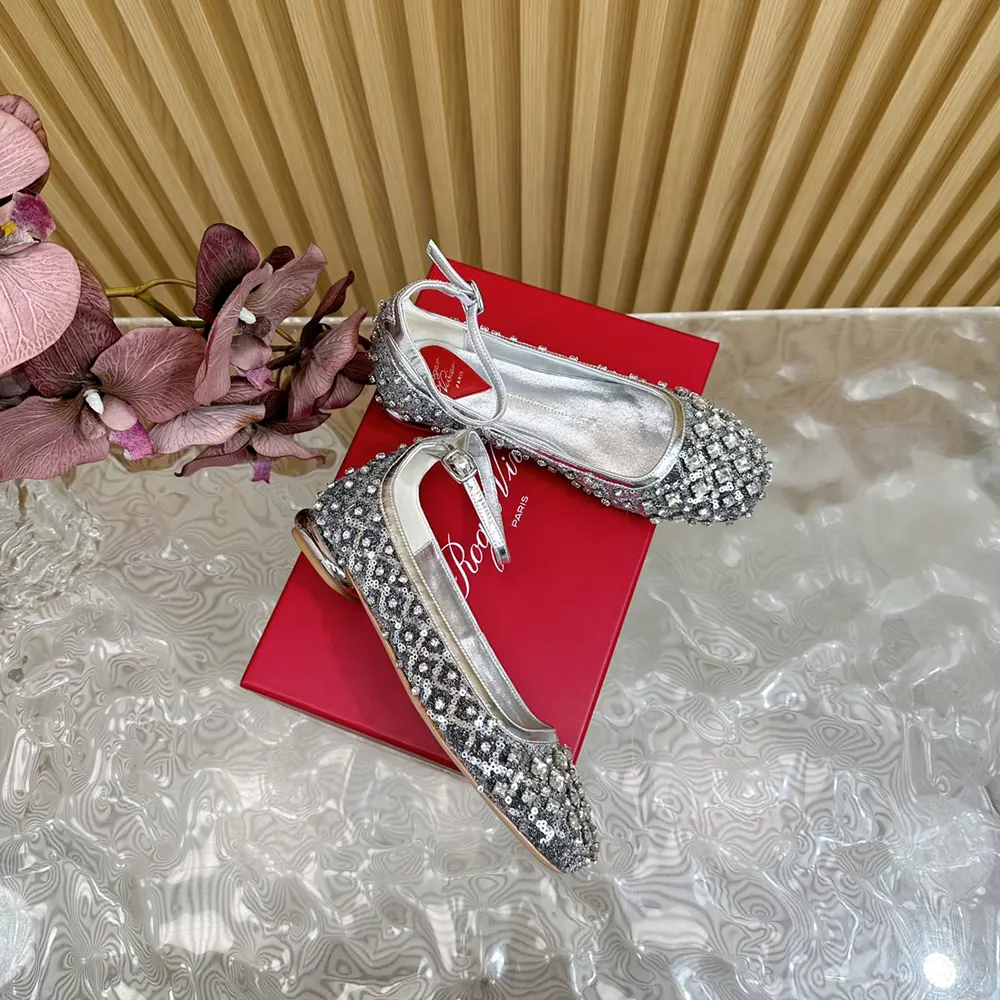 Roger Vivier Women Viv’ Podium Ballerinas in Sequins - image 8