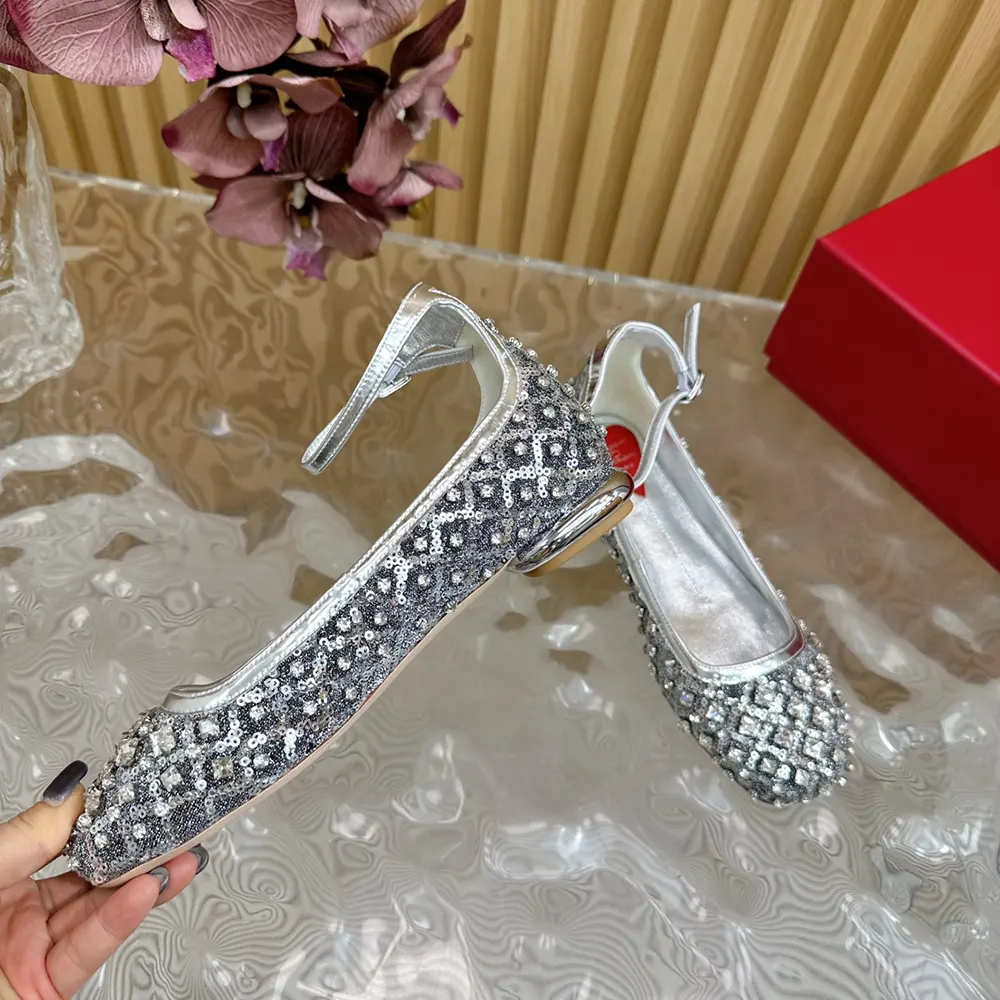 Roger Vivier Women Viv’ Podium Ballerinas in Sequins - image 6
