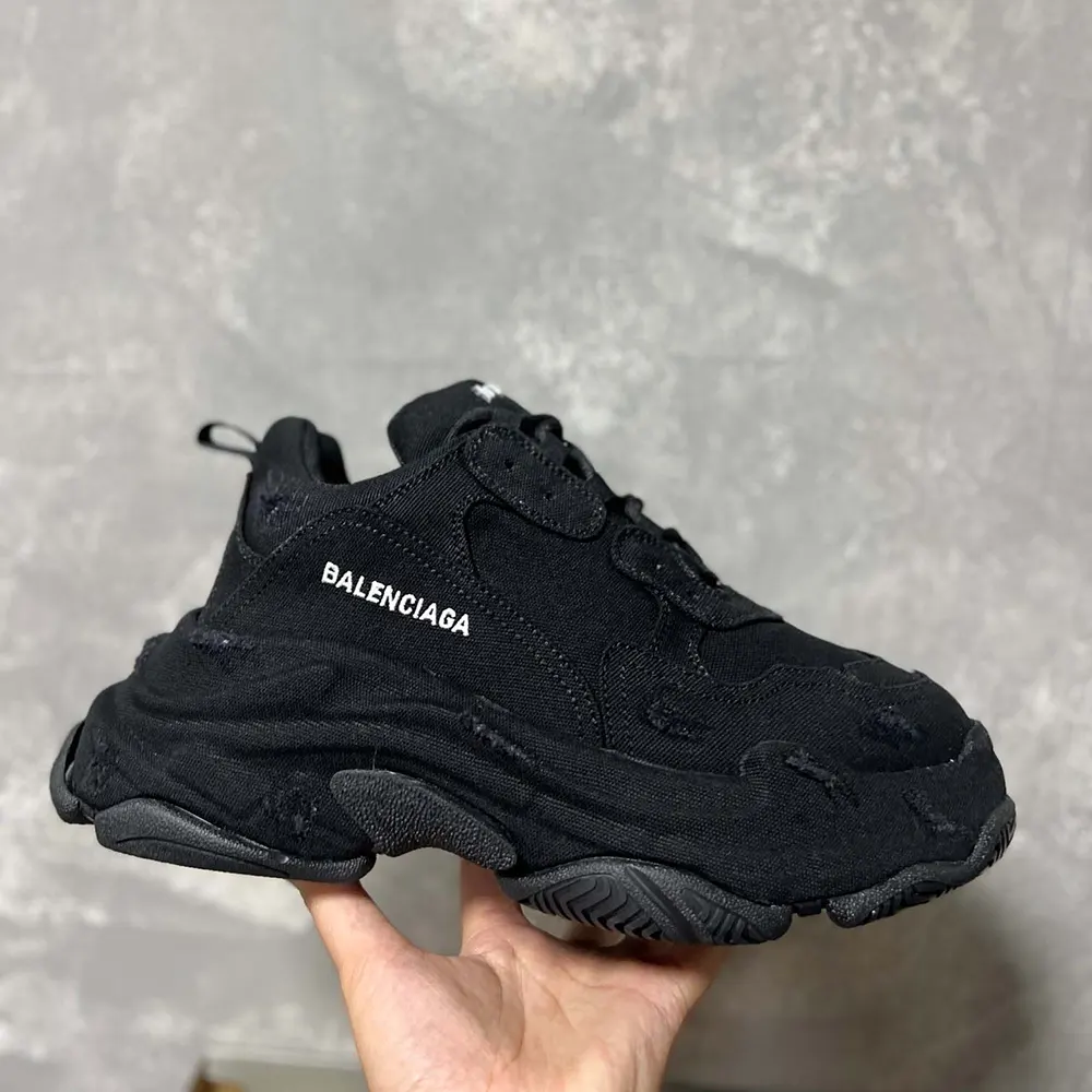 Balenciaga Unisex Triple S Sneaker in Black - image 7