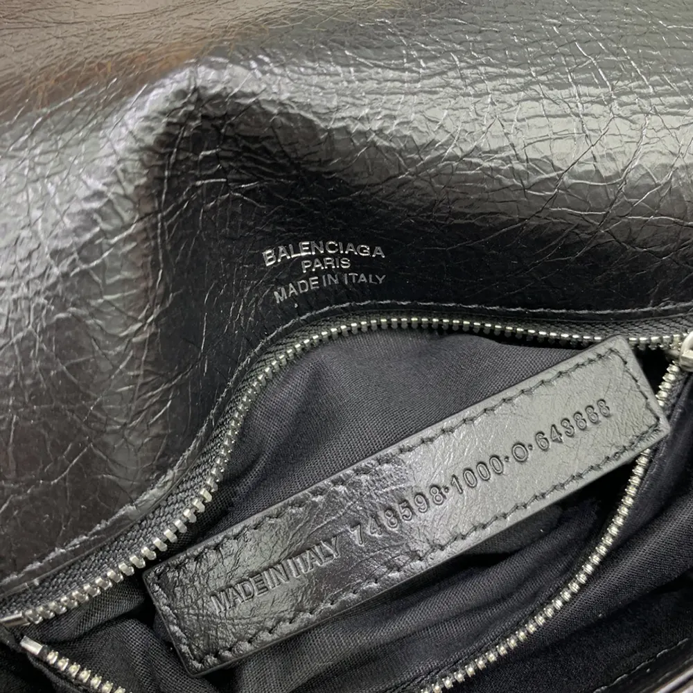 Balenciaga Women BB Soft Small Flap Bag in Black Peach Calfskin - image 6