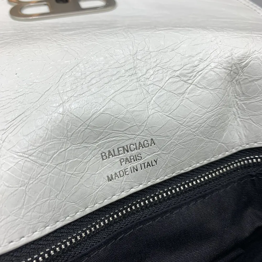 Balenciaga Women BB Soft Small Flap Bag in Optic White - image 6