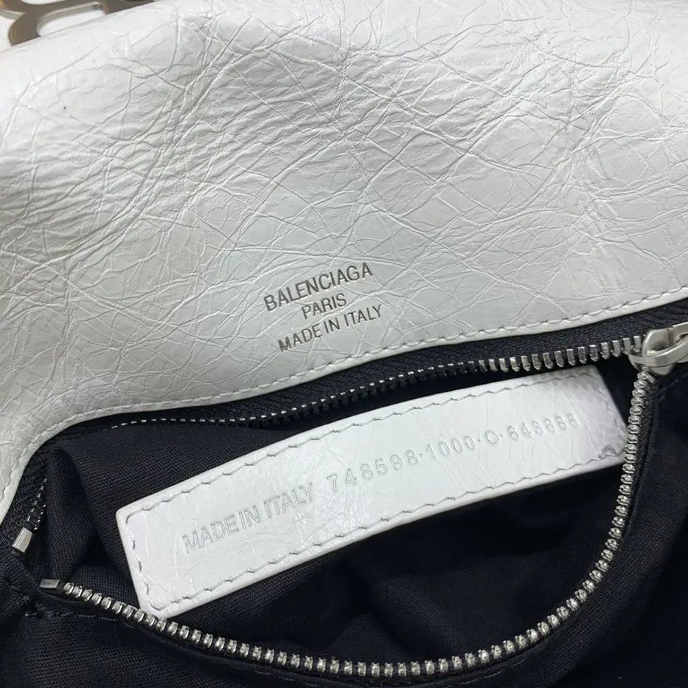 Balenciaga Women BB Soft Small Flap Bag in Optic White - image 9