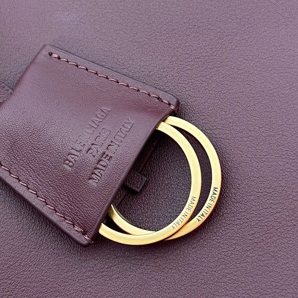 Balenciaga Women Rodeo Mini Handbag in Dark Burgundy Smooth Calfskin - image 9