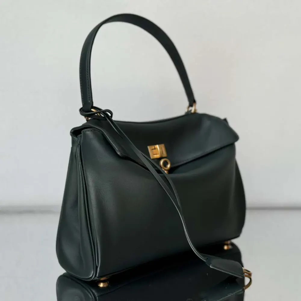 Balenciaga Women Rodeo Mini Handbag in Pine Green Smooth Calfskin - image 4