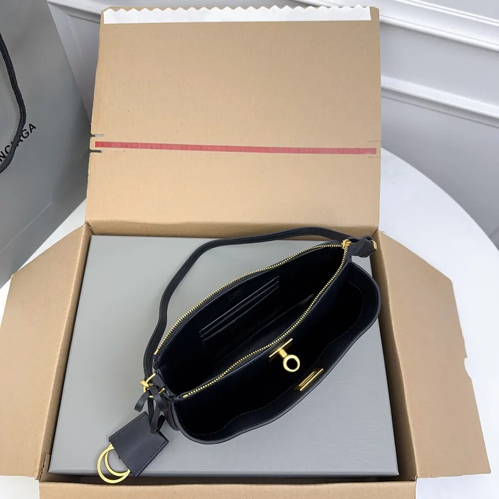 Balenciaga Women Rodeo Sling Pochette in Black Smooth Calfskin - image 6