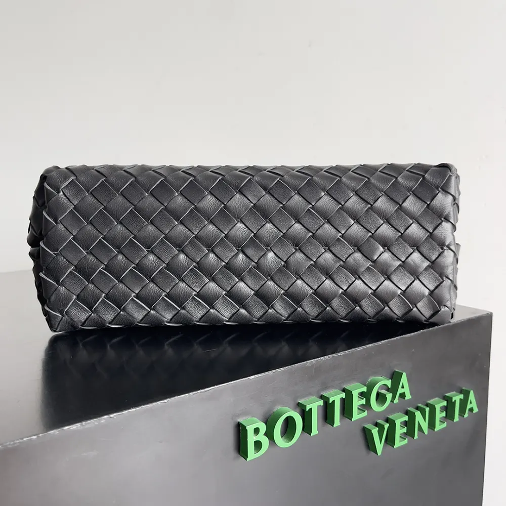 Bottega Veneta Women Medium Andiamo in Supple Intrecciato Leather-Black/Silver - image 6