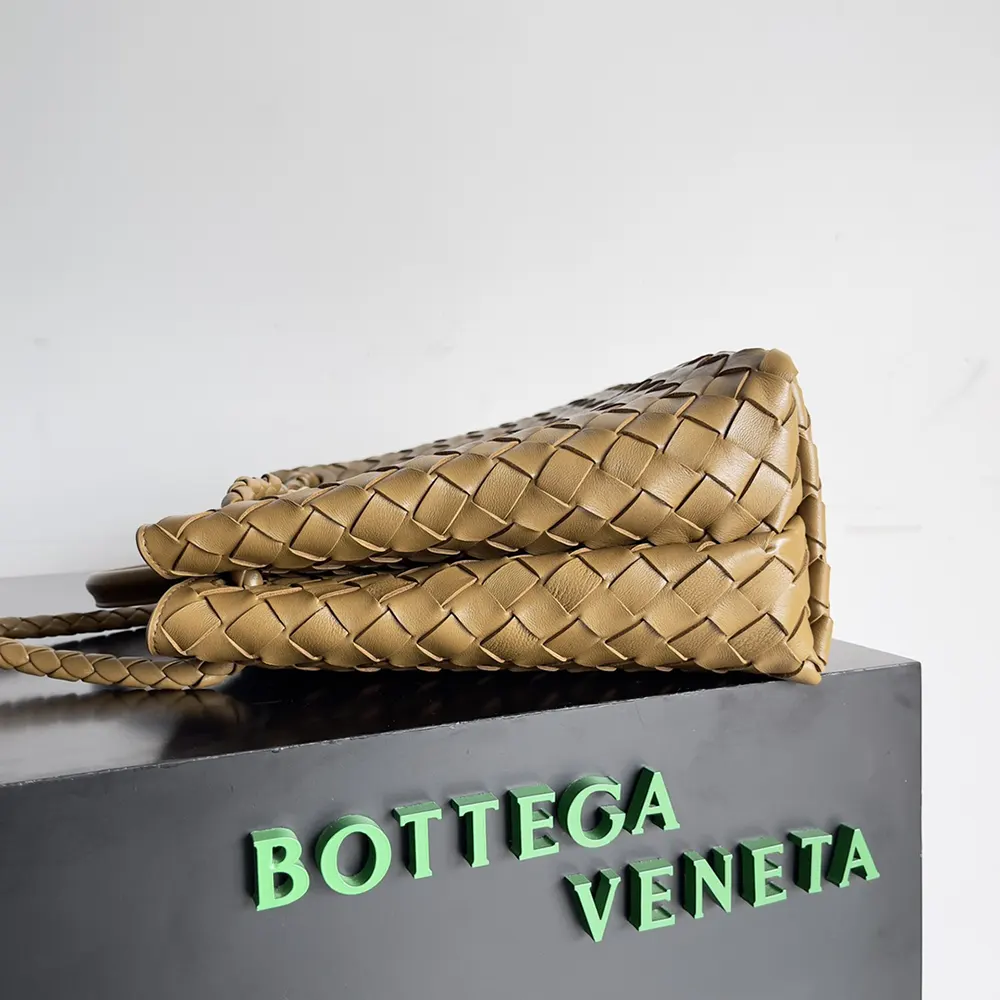 Bottega Veneta Women Medium Andiamo in Supple Intrecciato Leather-Light Yellow - image 6