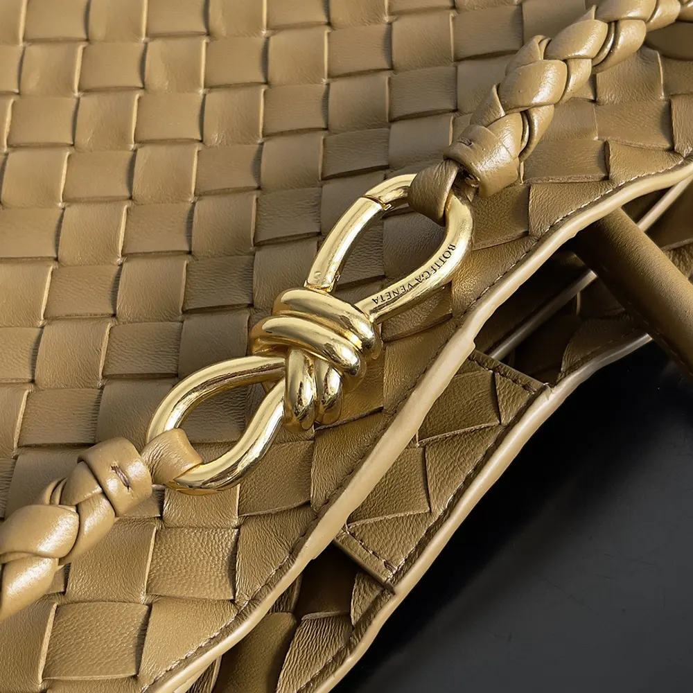 Bottega Veneta Women Medium Andiamo in Supple Intrecciato Leather-Light Yellow - image 10
