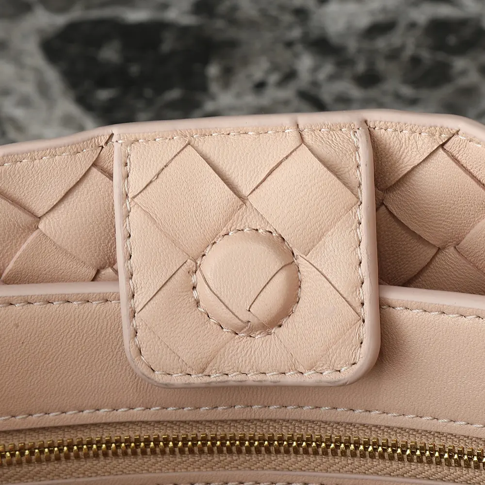 Bottega Veneta Women Medium Andiamo in Supple Intrecciato Leather-Pink - image 9