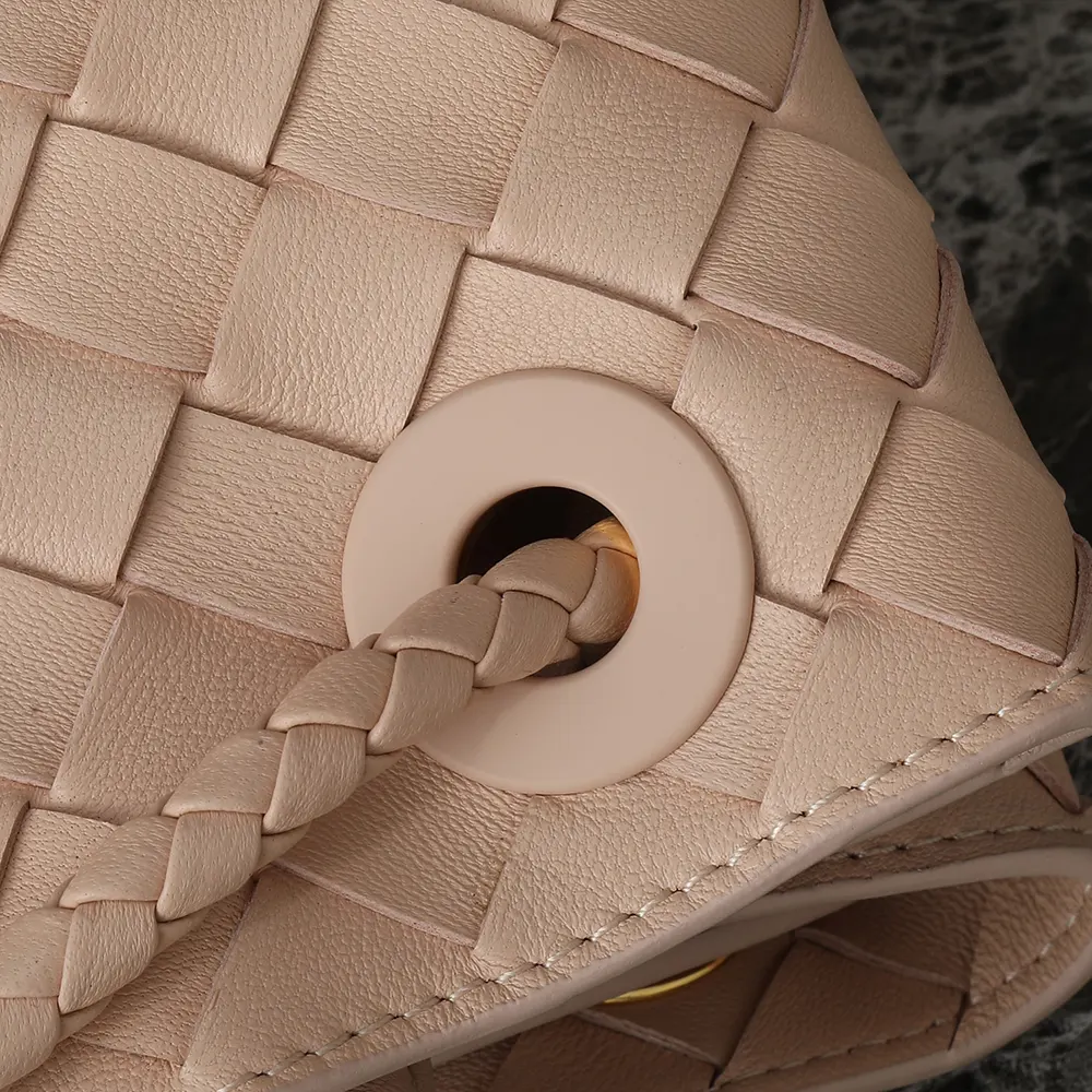 Bottega Veneta Women Medium Andiamo in Supple Intrecciato Leather-Pink - image 10