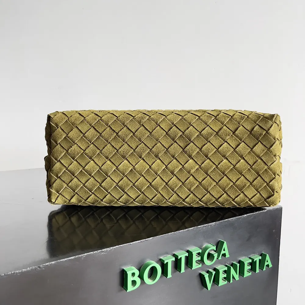 Bottega Veneta Women Small Andiamo Top Handle Bag in Supple Intrecciato Suede - image 5