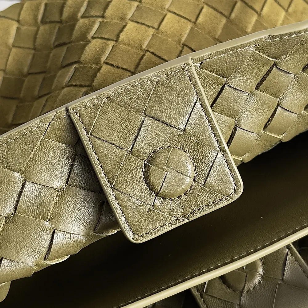 Bottega Veneta Women Small Andiamo Top Handle Bag in Supple Intrecciato Suede - image 9