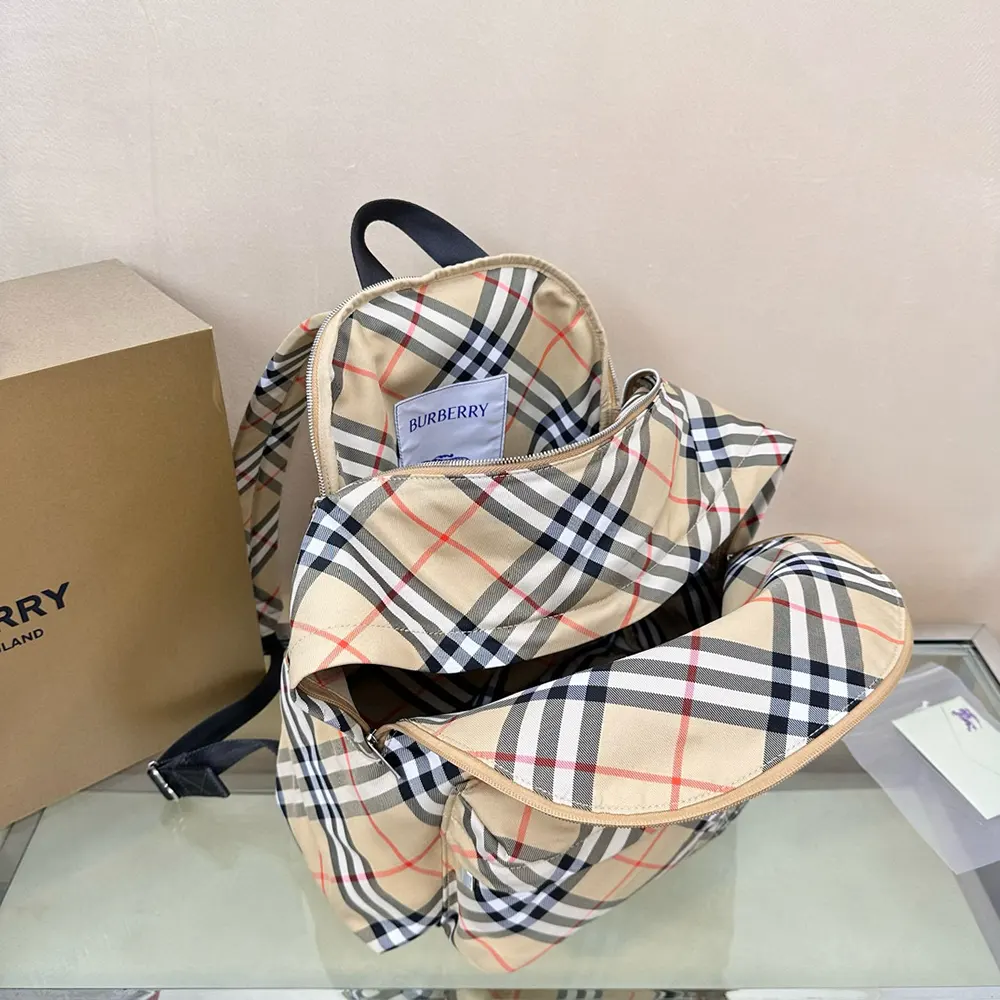 Burberry Women Check Backpack - image 5