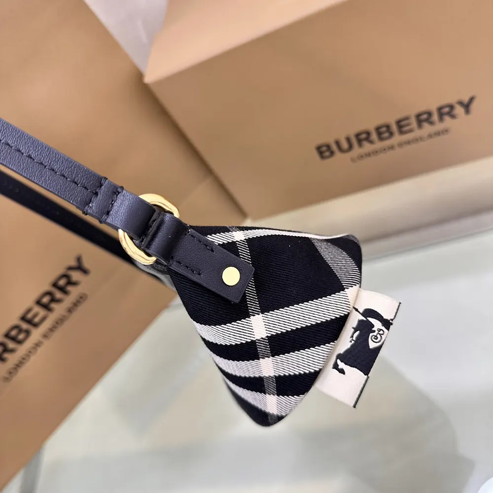 Burberry Women Check Mini Bag-Black - image 8