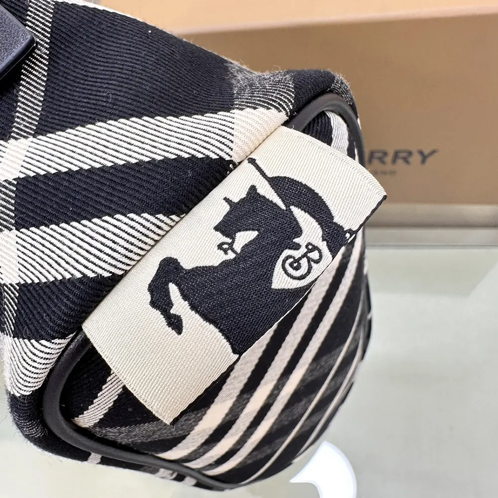 Burberry Women Check Mini Bag-Black - image 9