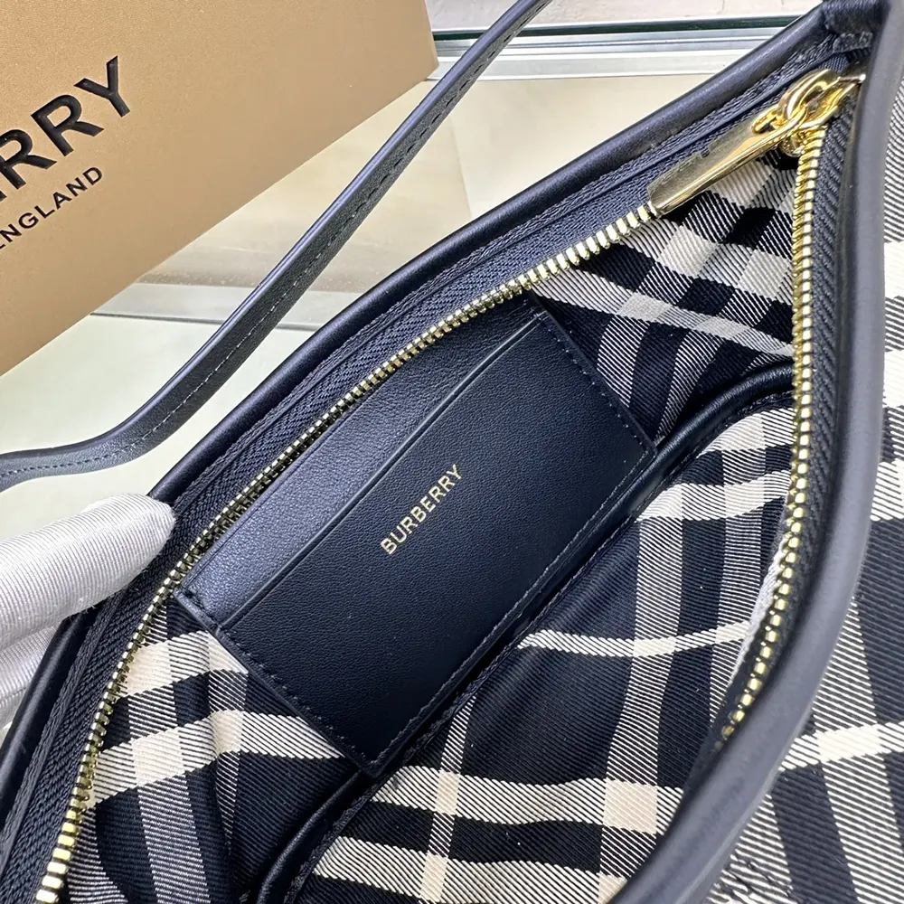Burberry Women Check Mini Bag-Black - image 10