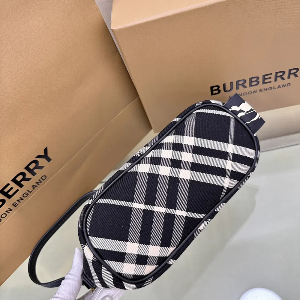 Burberry Women Check Mini Bag-Black - image 6