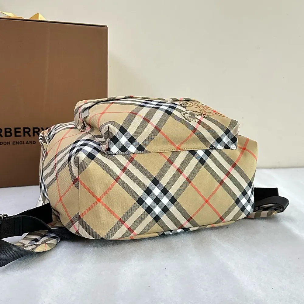 Burberry Women Small Check Backpack - image 8