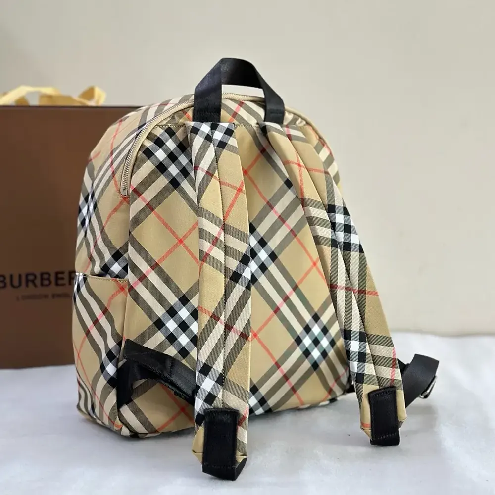 Burberry Women Small Check Backpack - image 5