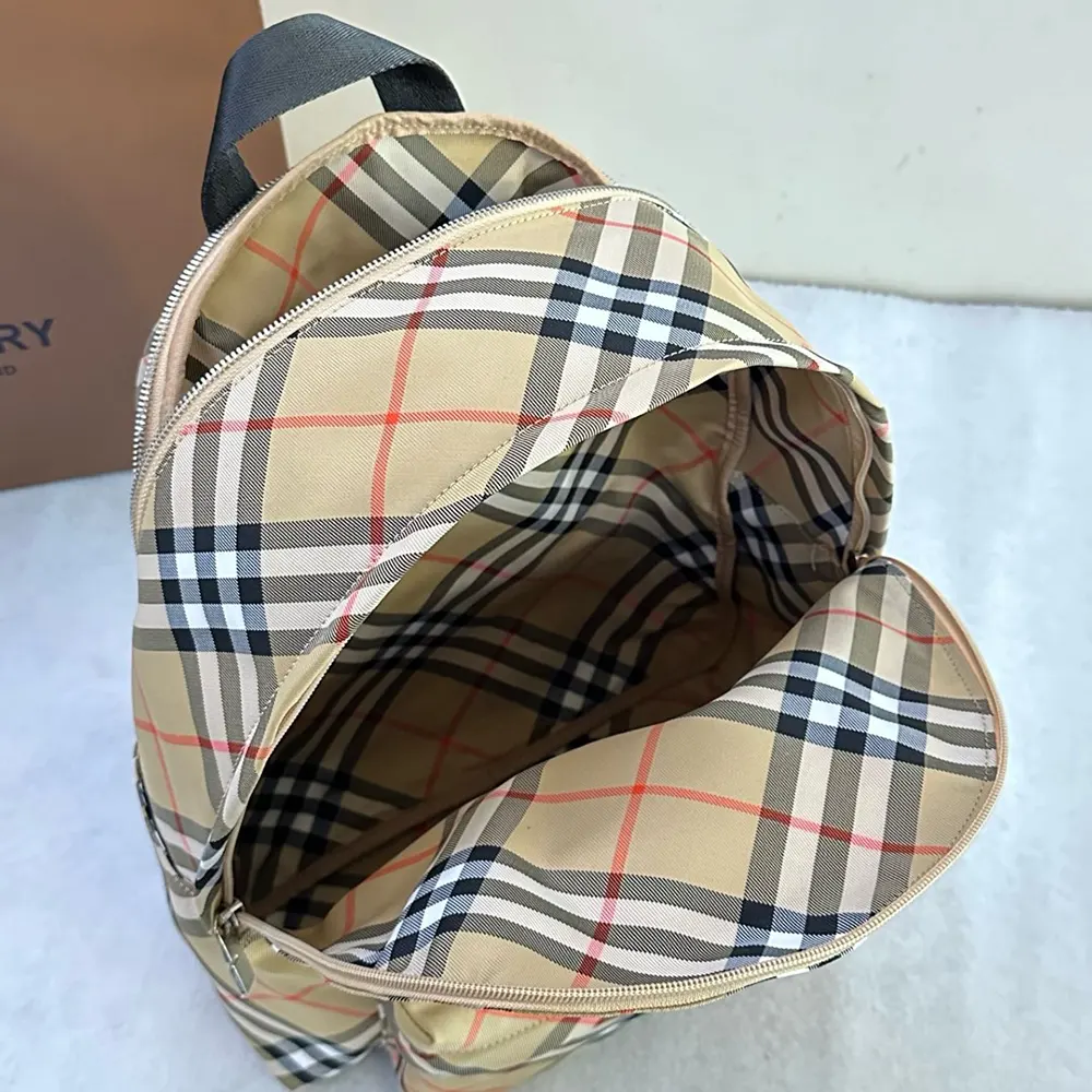Burberry Women Small Check Backpack - image 6