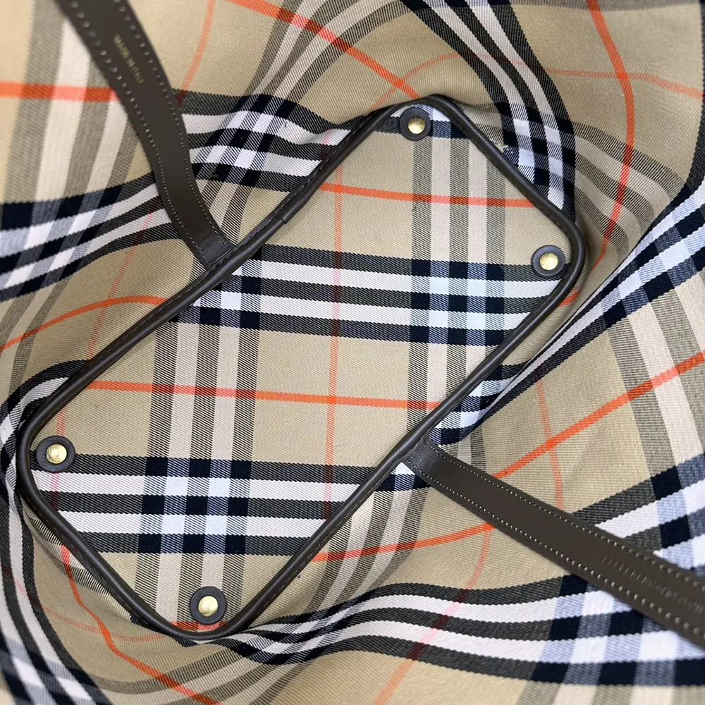 Burberry Women Small Check Tote - image 9