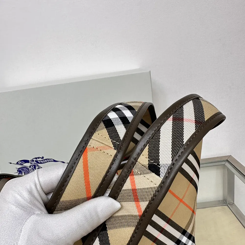 Burberry Women Small Check Tote - image 7