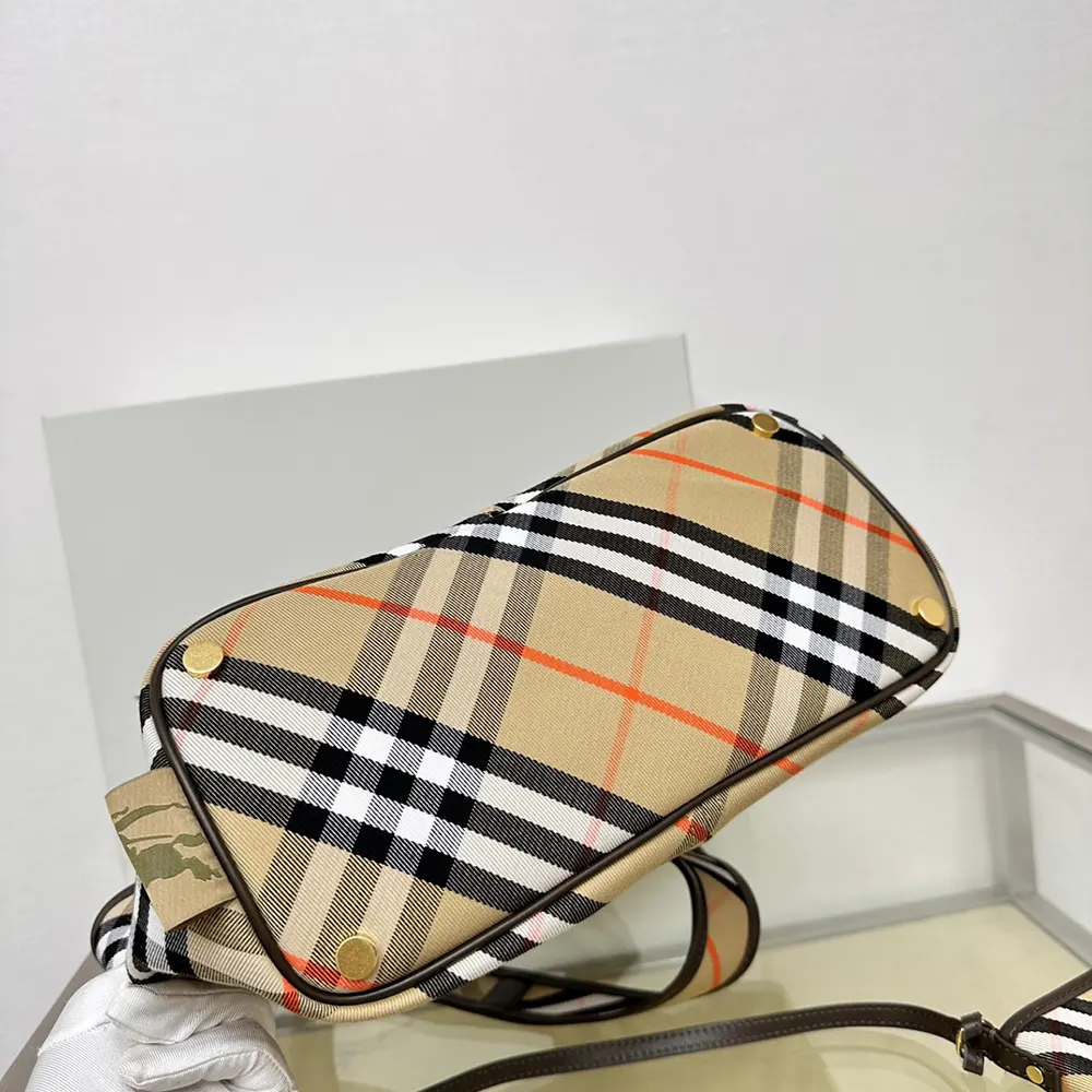 Burberry Women Small Check Tote - image 5