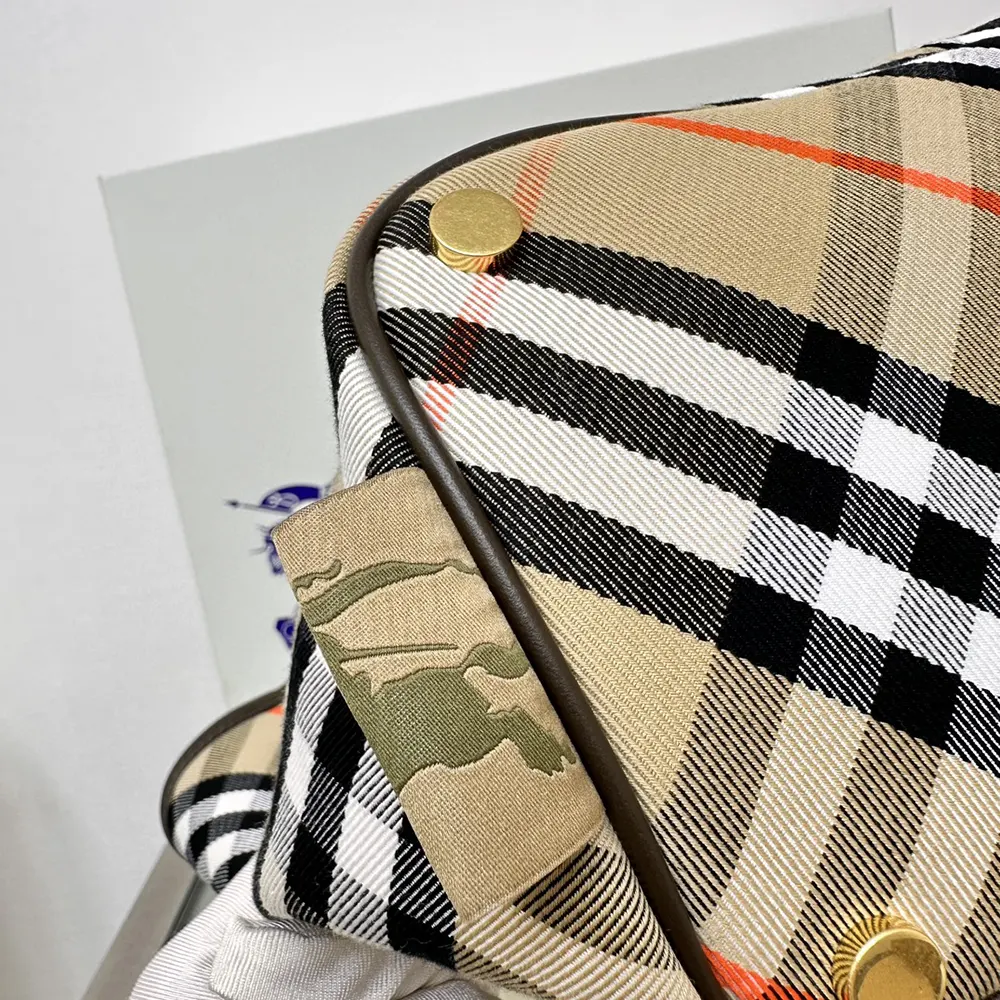 Burberry Women Small Check Tote - image 6