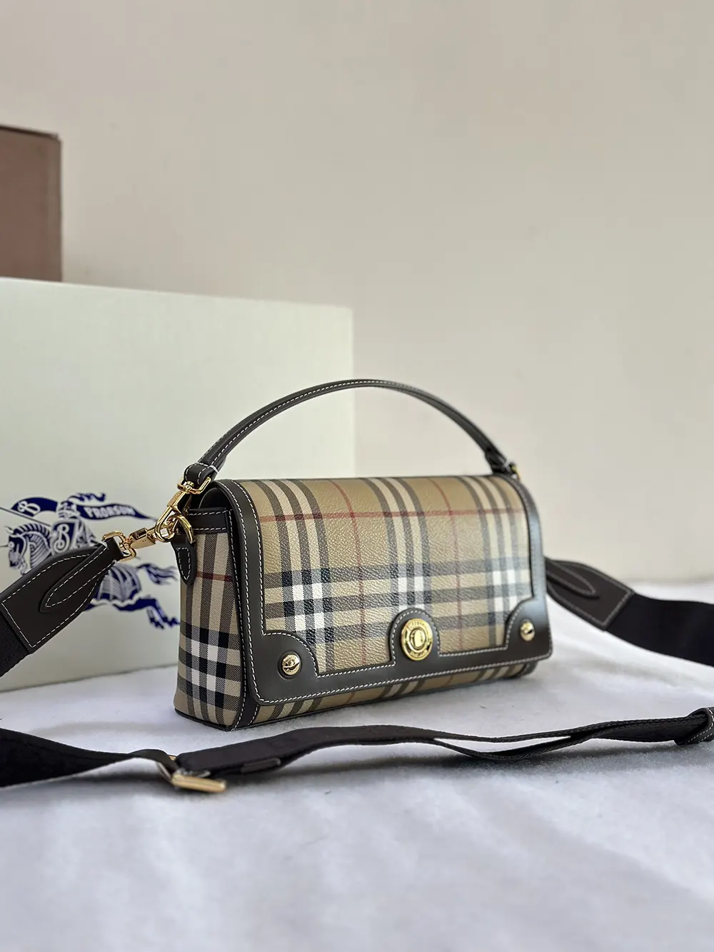 Burberry Women Top Handle Note Bag - image 4